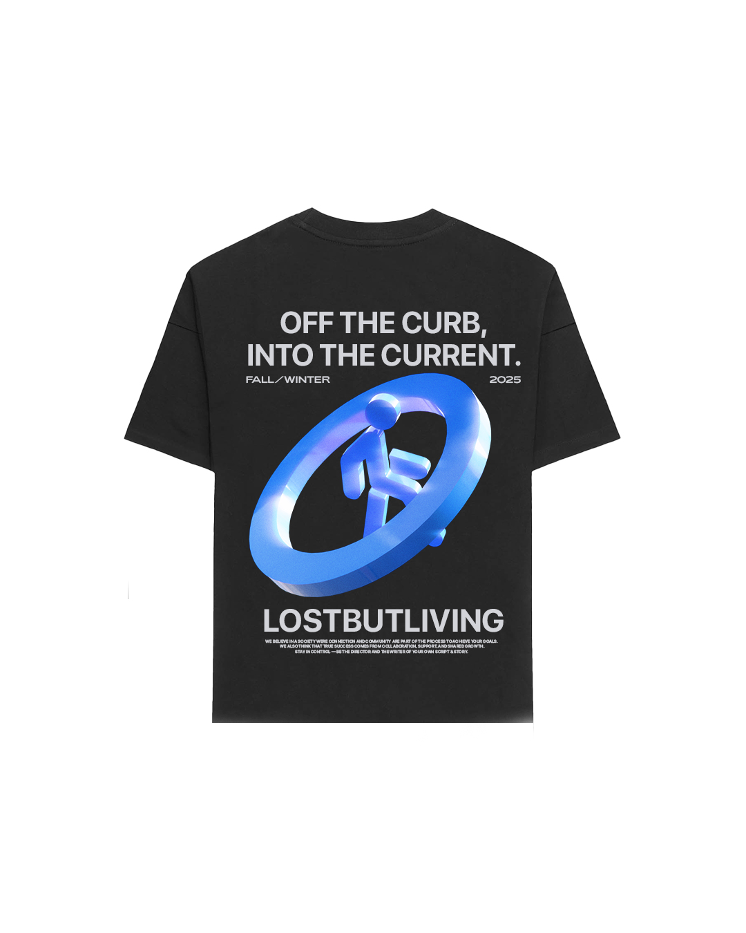 LBL T-shirt - BLACK | OFF THE CURB INTO THE CURRENT